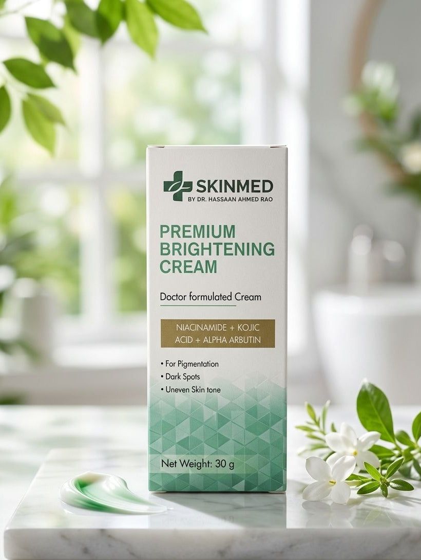 SKINMED Premium Brightening Cream | Doctor Formulated Skin Glow & Spot Corrector