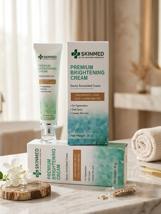 SKINMED Premium Brightening Cream | Doctor Formulated Skin Glow & Spot Corrector