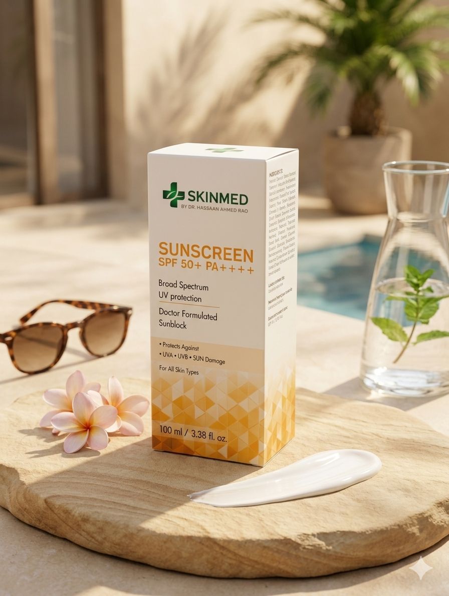 SKINMED Daily Protection Sunscreen SPF 50 PA+++ | Broad Spectrum UV Defense