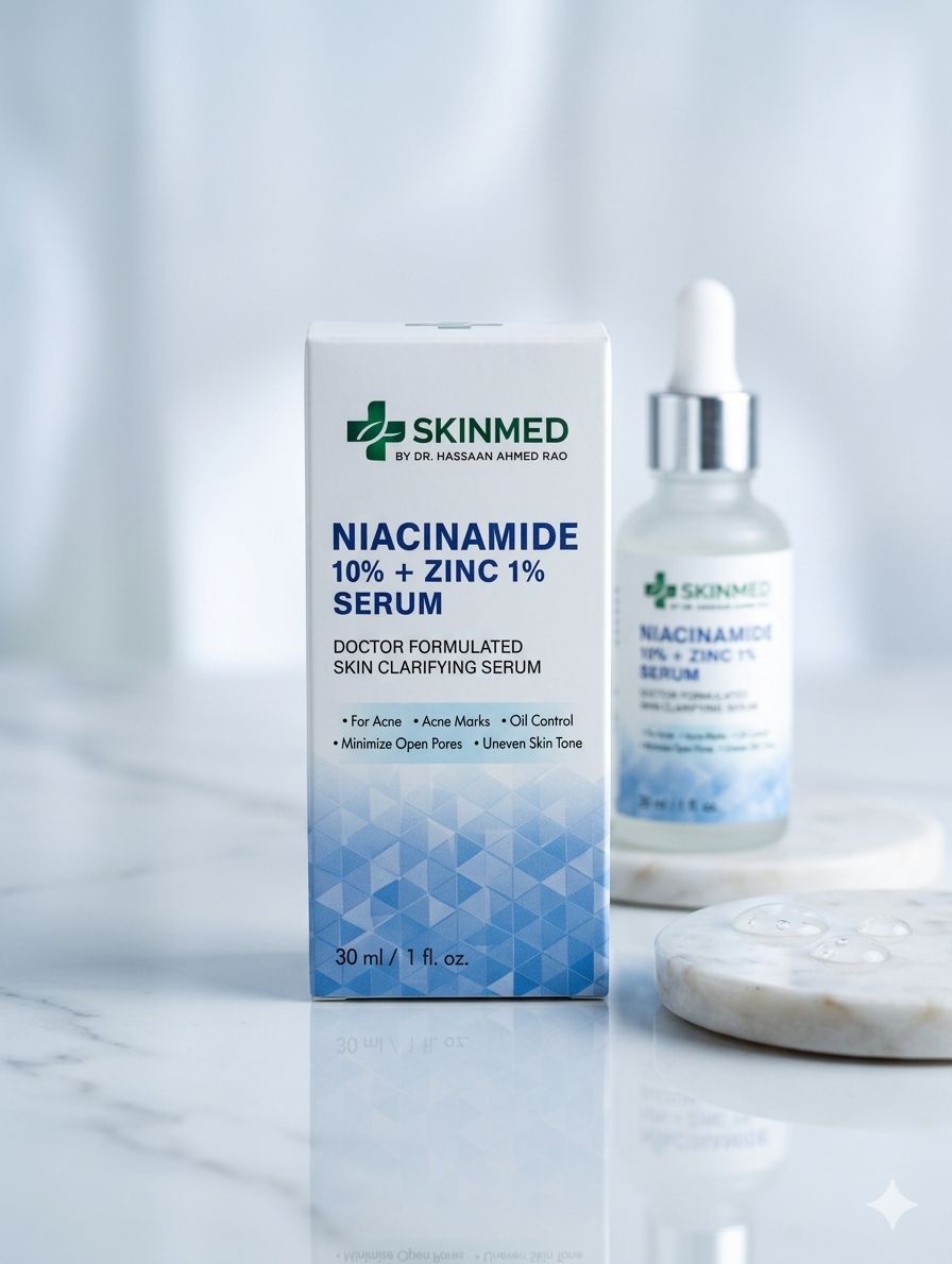 SKINMED Niacinamide + Zinc Serum | Oil Control, Acne Care & Pore Refining Formula