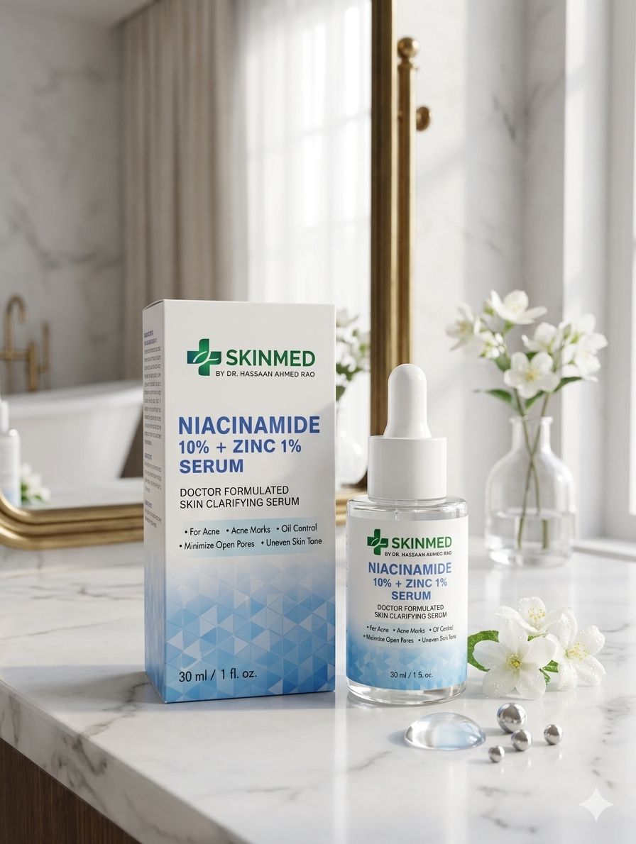 SKINMED Niacinamide + Zinc Serum | Oil Control, Acne Care & Pore Refining Formula