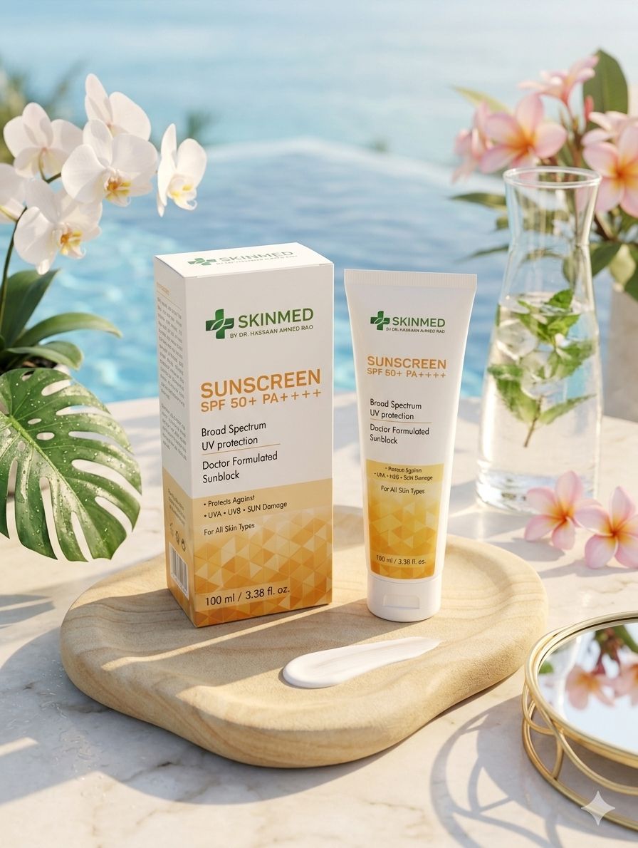SKINMED Daily Protection Sunscreen SPF 50 PA+++ | Broad Spectrum UV Defense
